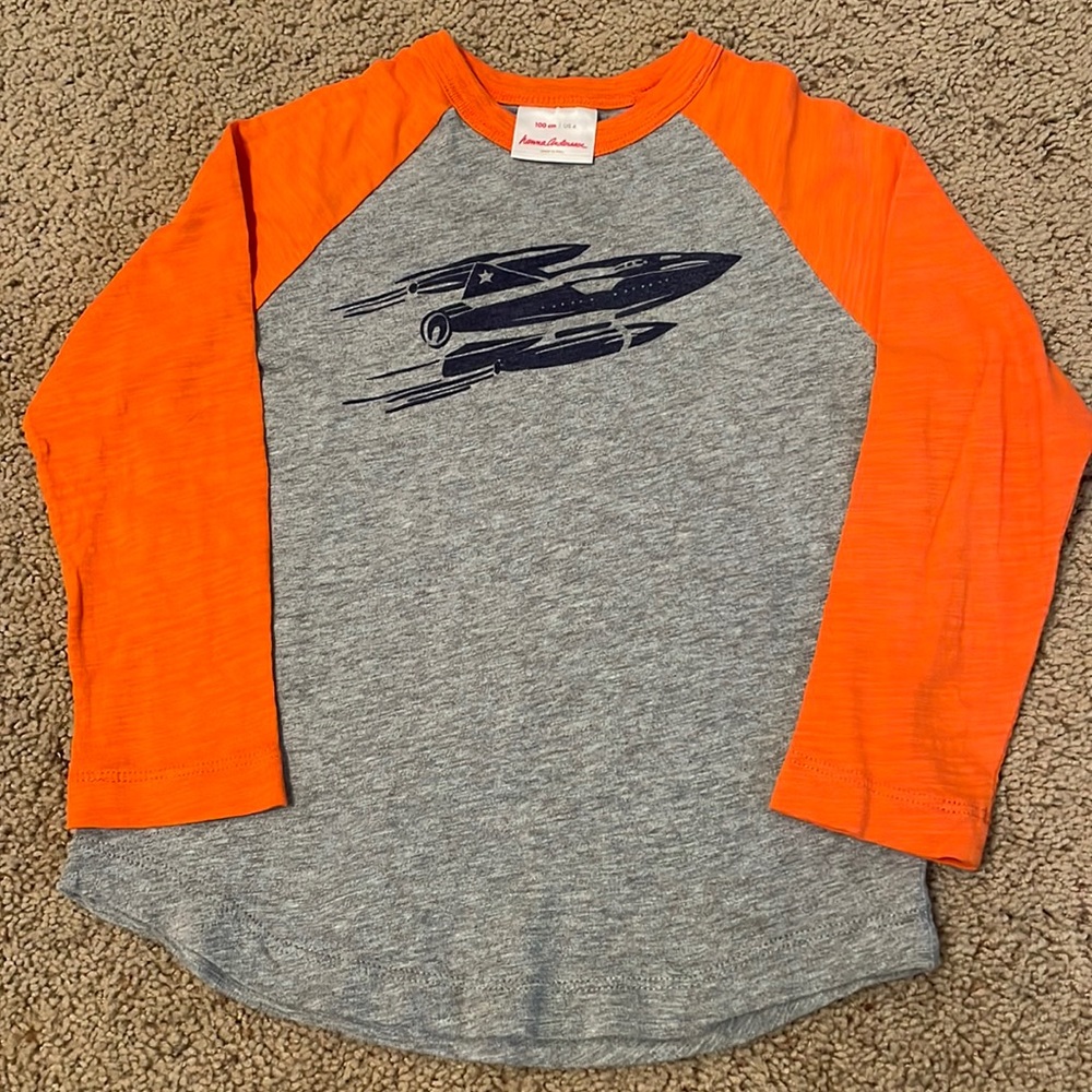 Hanna Andersson Boys long-sleeve tee shirt EUC size 100cm (size 4)